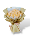 Champagne Soap Roses Bouquet (Artificial Flower)  (Klang Valley Delivery)