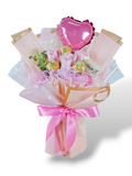 Pink Soap Roses Ferrero Rocher Bouquet Artificial Flower (Klang Valley Delivery)