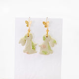 Spring Bunny #1 Handmade Polymer Clay Earring | (Nationwide Delivery)