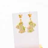 Spring Bunny #1 Handmade Polymer Clay Earring | (Nationwide Delivery)