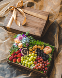 Decadence - Wooden Fruit Box with Godiva Chocolate (Klang Valley Delivery)