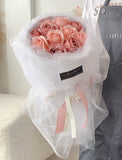 V2023 My World Only You Rose Bouquet ( Soap Flower )(Johor Bahru Delivery)
