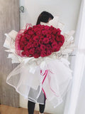 V12 - 99 Red Roses - Fresh Flower Bouquet