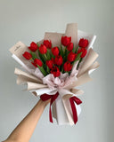 Valentine's Day 2023 | Red Tulip Flower Bouquet (Fresh Flower) (Klang Valley Delivery Only)