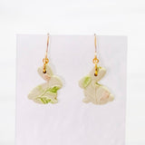 Spring Little Bunny #1 Handmade Polymer Clay Earring | (Nationwide Delivery)