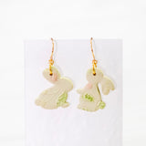 Spring Bunny #4 Handmade Polymer Clay Earring | (Nationwide Delivery)