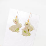 Spring Bunny #2 Handmade Polymer Clay Earring | (Nationwide Delivery)