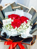 3 Stalks Fresh Roses Bouquet (Klang Valley Delivery)