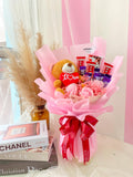 Chocolate & Teddy Bear (Artificial Flower) | (Penang Delivery Only)