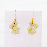Spring Little Bunny #2 Handmade Polymer Clay Earring | (Nationwide Delivery)