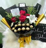Special Fererro Flower Bouquet(Penang Delivery Only)
