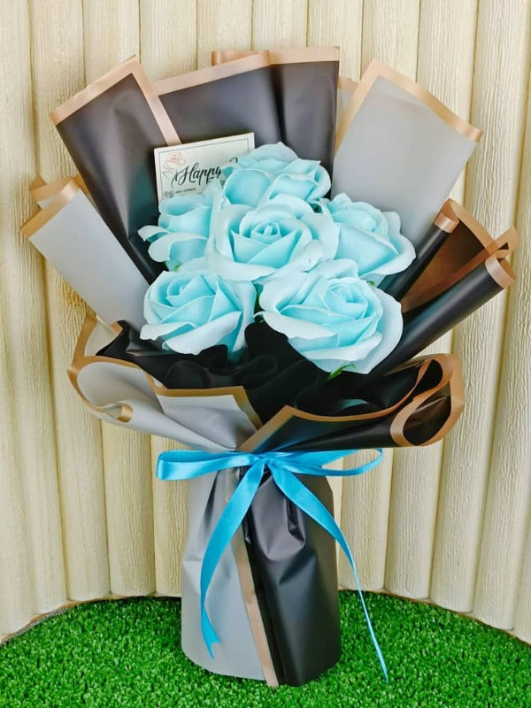 Soap Rose Chocolate With Balloon - Happy21 Online Florist's Flower on