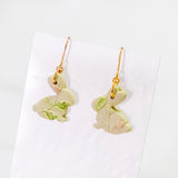 Spring Little Bunny #1 Handmade Polymer Clay Earring | (Nationwide Delivery)