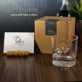 Personalized Vintage Crystal Rock Glass (6-8 working days)