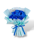 Dark Blue Soap Roses Bouquet  Artificial Flower(Klang Valley Delivery)