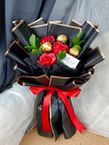 Soap Rose With Ferrero Rocher Bouquet (Artificial Flower) | (Klang Valley Delivery Only)