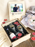 Our Melody, Our Memory | Personalized Glass Cup with Wine And Spotify Photo Frame (Klang Valley Delivery)