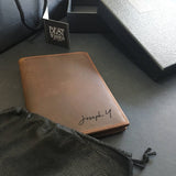 Personalised Leather Vintage Passport Wallet