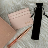 Personalised Perry Premium Journal + Tres Card Holder (Pink) + Sparkle Pen Set (Klang Valley Delivery)