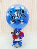 Soap Rose Mix Chocolate With Blue Balloon