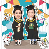 Graduate Together 3d Cute Photo Frame Customise Gift Idea (Nationwide Delivery)