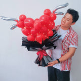 3D Heart Shape Balloon Bouquet with LED