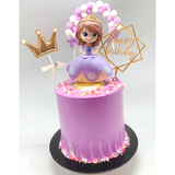 Princess in Purple Gown Vanilla Sponge Cake