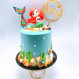 Mermaid Black Velvet Moist Cake