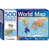 Vintage World Map Puzzle with Personalised Message on Box (Klang Valley Delivery)