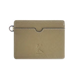 Genuine Leather RFID Card Case - Wave Olive and Khaki (Nationwide Delivery)