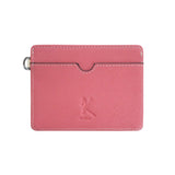 Genuine Leather RFID Card Case - Wave Orange and Pink (Nationwide Delivery)