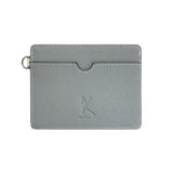 Genuine Leather RFID Card Case - Wave Pink and Grey (Nationwide Delivery)