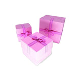 Gift Box - Pink with Ribbon (L) (Nationwide Delivery)