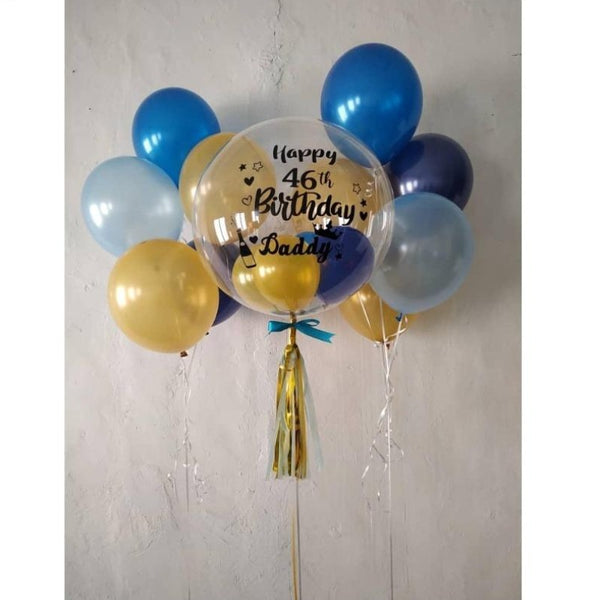 Helium-24 Inch Bobo Mid Night Blue Gold Combo (Klang Valley Delivery ...