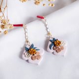 Instagrammable Tone Polymer Clay Gold Handmade Earring #8