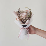 Scentales Pink Dress Preserved & Dried Flower Petite Bouquet | (Klang Valley Delivery)