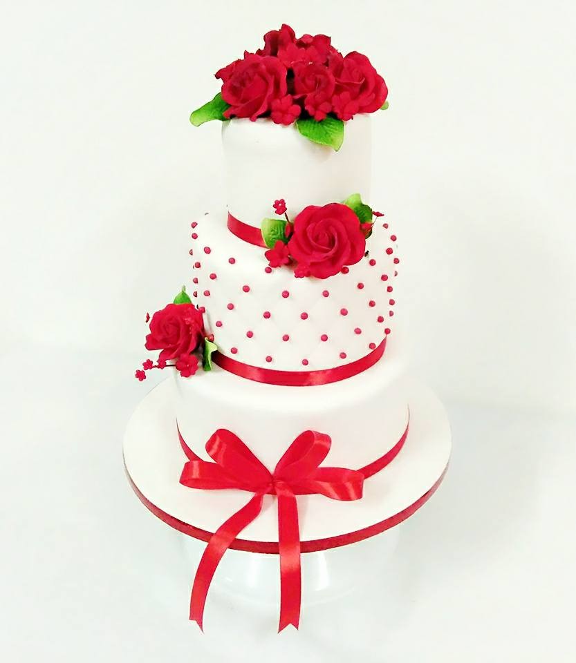 Three step cake |Wedding cake |Engagement Cake - YouTube