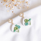 Clover Heart Polymer Clay Earring (Nationwide Delivery)