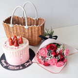 Flower Bunch A + Cake + Basket