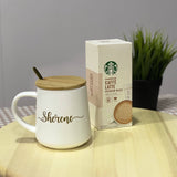 Christmas 2023 - Personalised Mug with Lid & Spoon and Instant Coffee (Nationwide Delivery)