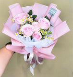 Lovely Pink Is With You Flower Bouquet