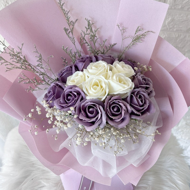 Galaxy Rose Bouquet Soap Flower (Melaka Delivery Only) Giftr