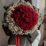 50 Stalks Rose Bouquet (Johor Delivery Only)