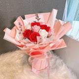 9 Stalks Soap Flower Bouquet (Johor Bahru Delivery)