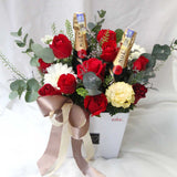 Mini Moet & Roses Box (Klang Valley Delivery Only)