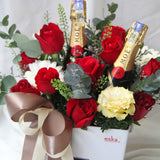 Mini Moet & Roses Box (Klang Valley Delivery Only)