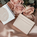 Personalised Tres Card Holder (Pale Pink) | (Nationwide Delivery)