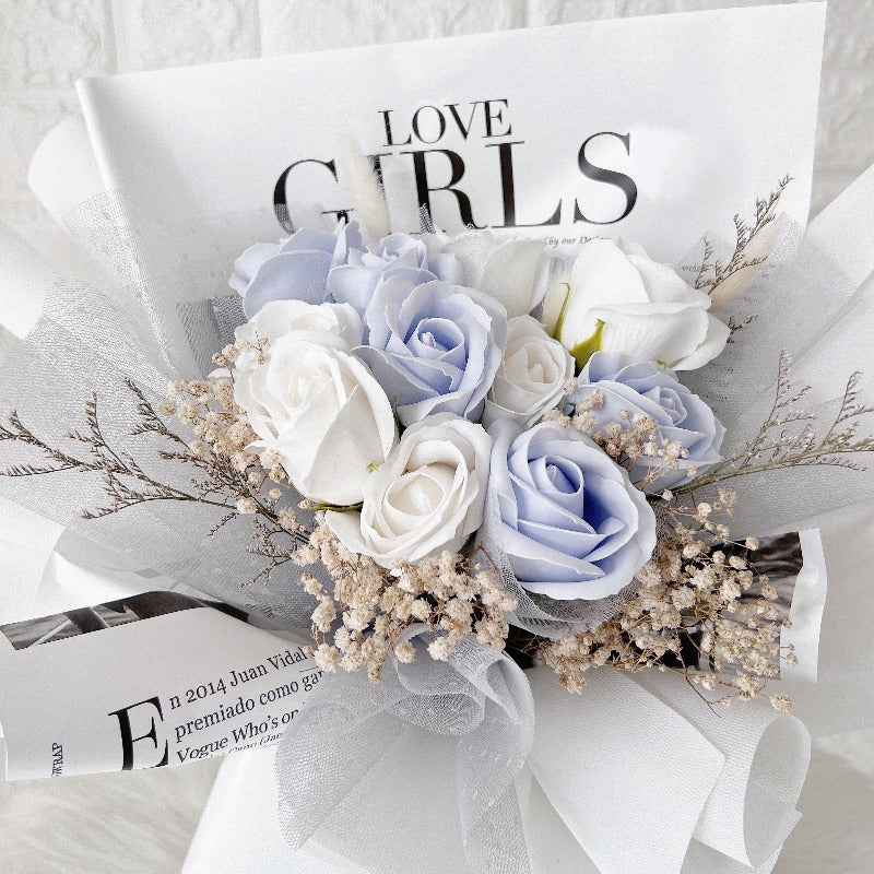 Mixed Rose With Fillers Bouquet Soap Flower (Melaka Delivery Only