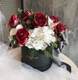 Signature Artificial Roses and Orchid Flower Box