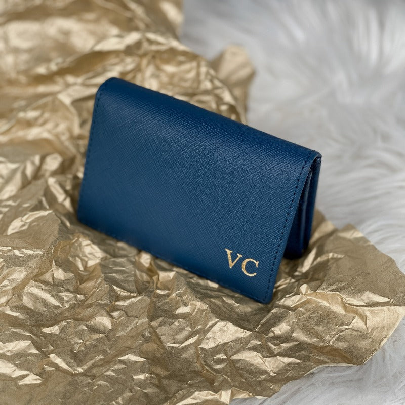 Personalised Gabriel Card Holder (Parisian Blue) - Klang Valley Delivery